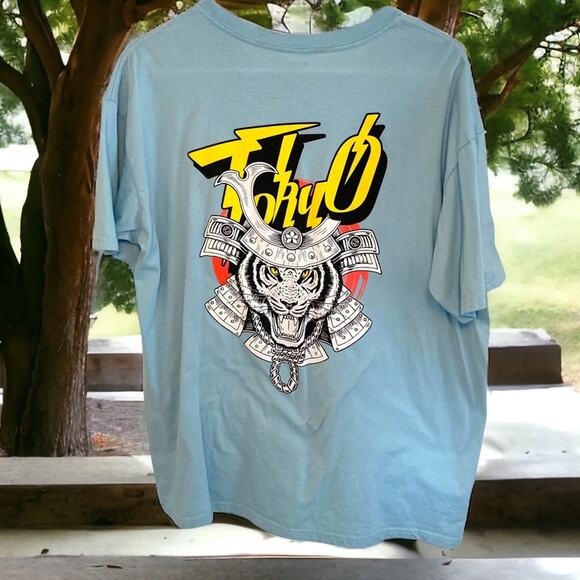 Japanese Tokyo Tiger king Design Graphic T-Shirt XL - Picture 1 of 8
